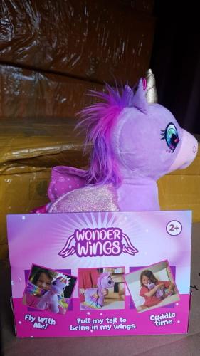 Мягкая игрушка единорог Wonder Wings Unicorn фиолетовый фото 3