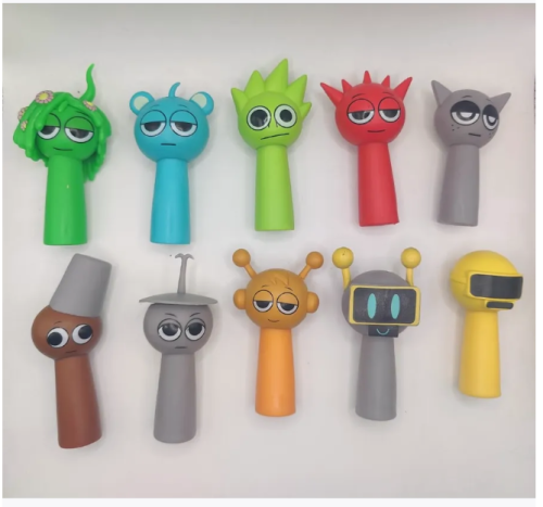 Набор фигурок Спрунки/Sprunki Incredibox 10шт (8-9см,пакет) IQchina фото 4