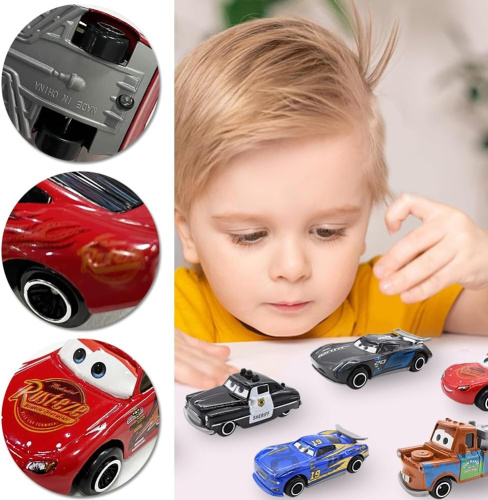 Игровой набор из 6 машинок Молния Маккуин Тачки (металлические) Cars фото 3