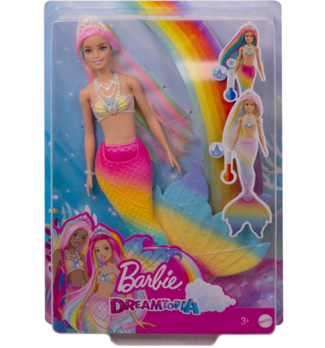 Кукла Barbie Русалочка с разноцветными волосами GTF89 фото 3
