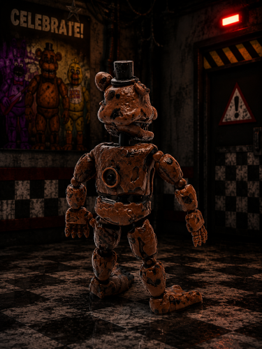 Фигурка Кошмарный Фредди ФНАФ разборный, с подсветкой  (Freddy FNAF) фото 10