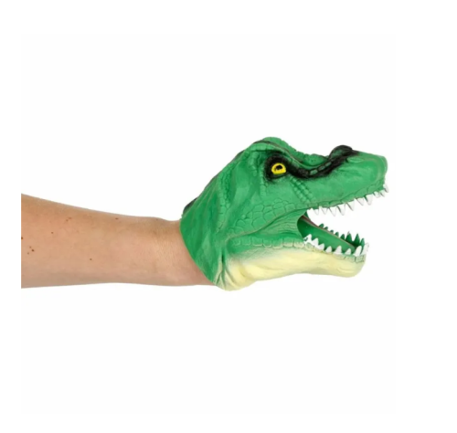 (зеленый) Игрушка на руку Динозавр / Игрушка перчатка фото 6
