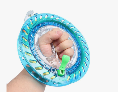 (синий) Большой воздушный змей Сокол 150 см с катушкой фото 4