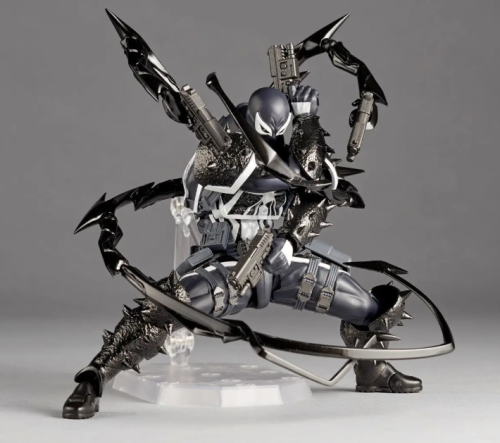 (чёрный) Фигурка Agent Venom большой набор Человек паук Веном фото 5