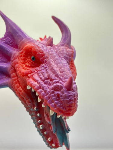 (розовый дракон) Игрушка перчатка на руку Дракон фото 2