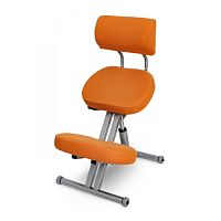 Smartstool KM01B Металлический коленный стул со спинкой (с газлифтом) с чехлом Персиковый