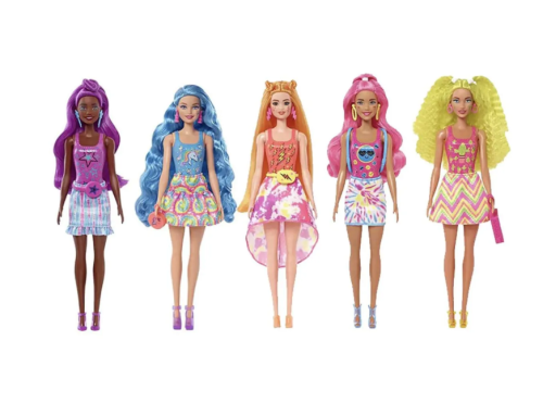 Кукла Barbie Color Reveal неоновая серия Tie-Dye меняющая цвет HCC67 (HDN72) фото 6