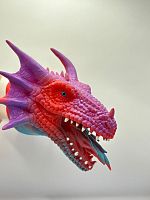 (розовый дракон) Игрушка перчатка на руку Дракон (розовый дракон) Игрушка перчатка на руку Дракон