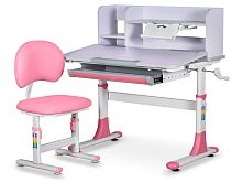 Комплект мебели (столик + стульчик + полка)  Mealux EVO BD-22 PN