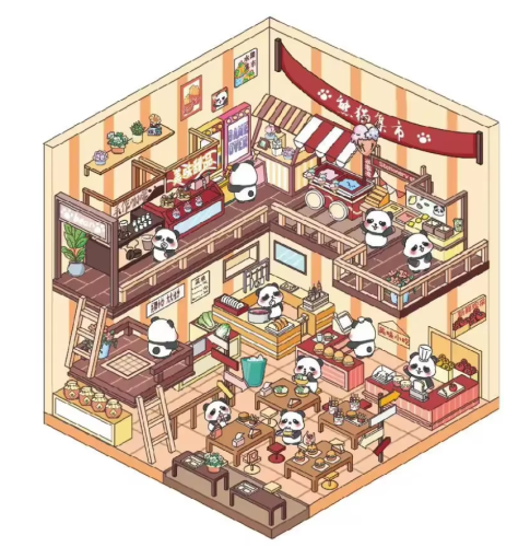 (№2) 3D Наклейки для творчества румбокс антистресс (4 комнаты + 1 сад в подарок) с пинцетом фото 5