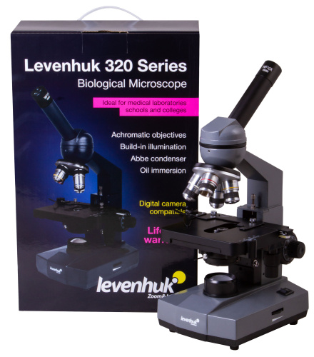 Микроскоп Levenhuk 320 BASE, монокулярный фото 15