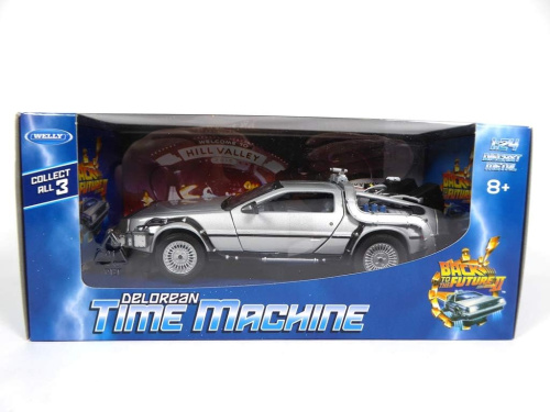 Модель автомобиля (машина времени) Делориан Delorean DMC-12 1:24 BACK TO THE FUTURE (Назад в будущее) фото 6