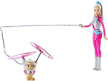 УЦЕНКА Кукла с летающим котом Попкорном из серии Barbie и космические приключения Барби DWD24