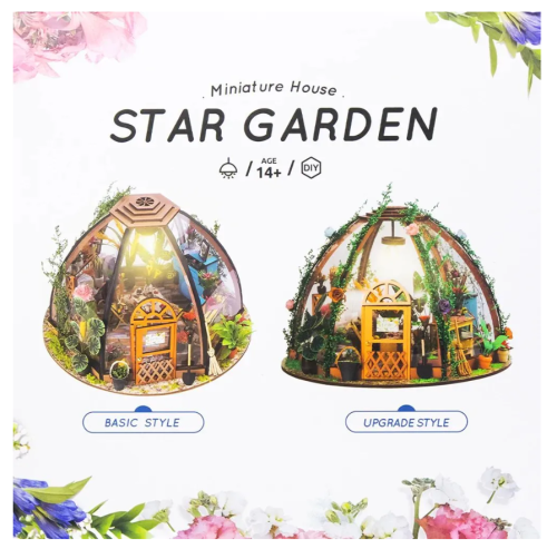 Интерьерный конструктор румбокс / Домашняя оранжерея (Купол) с подсветкой фото 9