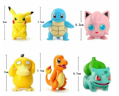 (№2) Набор фигурок Покемон Пикачу/Pokemon 6шт (5-8 см) фото 5