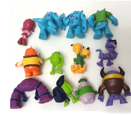 12 шт Набор фигурок Университет Монстров (корпорация монстров) Майк Вазовски Джеймс П.Салливан фото 8