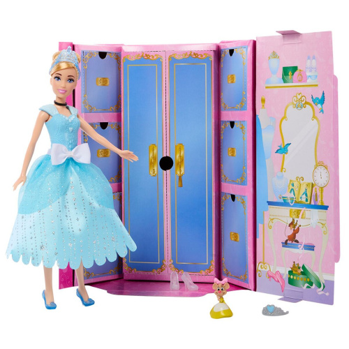 Кукла Золушка Cinderella Disney с гардеробом и аксессуарами HMK53 фото 4