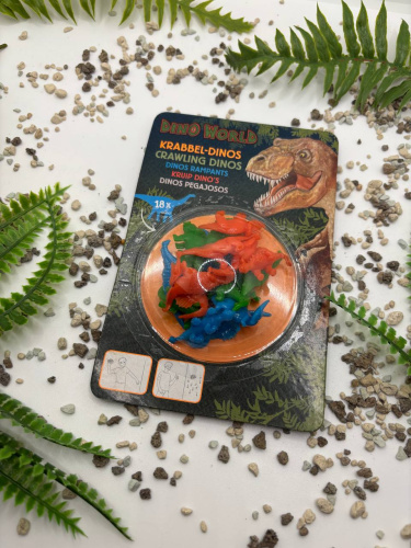 47893 Липкие динозавры сквиш Dino World 18 штук фото 2