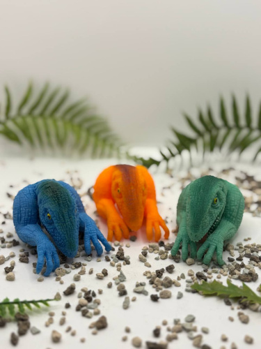 (красный) Пальчиковая кукла-динозавр Dino World фото 3