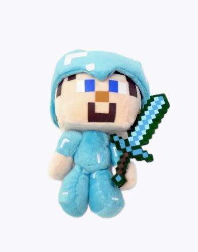 Мягкая игрушка Стив в алмазной броне 17 см Майнкрафт (Minecraft) фото 3