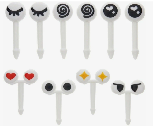 Пластиковые зубочистки Глазки (в наборе 10 шт.) Шпажки для канапе, фруктов фото 5