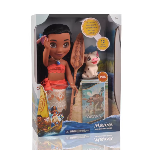 Музыкальная кукла моана с пуа и веслом (Moana) фото 8