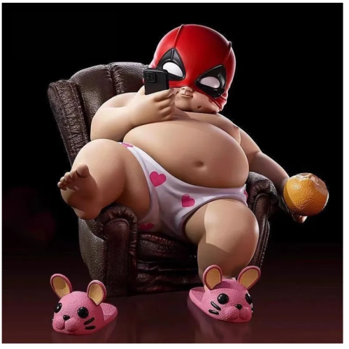 Фигурка толстый Дедпул Deadpool в кресле 12 см