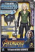 E0614 Фигурка Черная Вдова Marvel AVENGERS Мстители - Titan Hero Power FX Black Widow