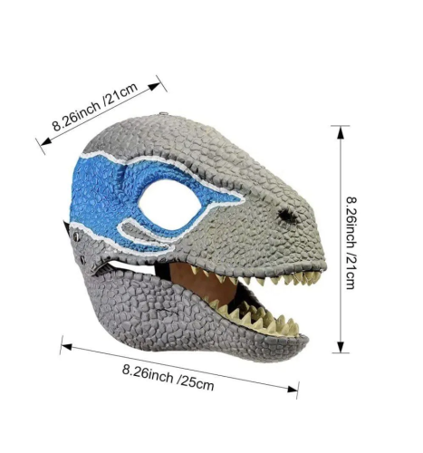  Маска Голова Динозавра с Подвижной челюстью (Маска Раптора) фото 4