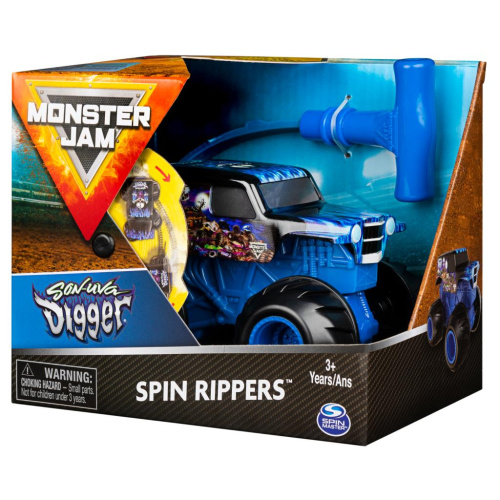 Машинка Monster Jam  Spin Rippers Son-uva Digger 1:43 фото 4