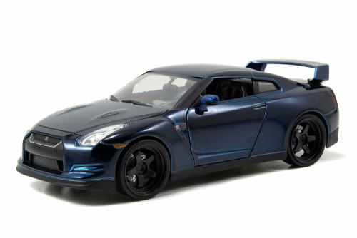 Машина Jada 1:24 Brian’s  Nissan GT-R (R35) (тёмно синий) фото 2
