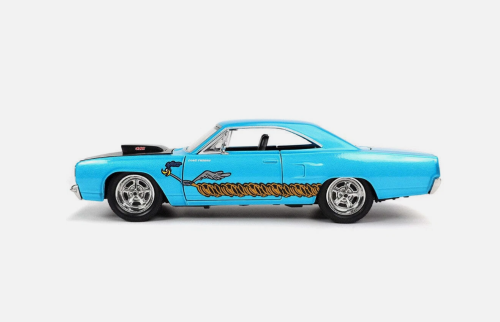 Машина Jada 1:24 Diecast 1970 Plymouth Roadrunner (голубой) фото 2