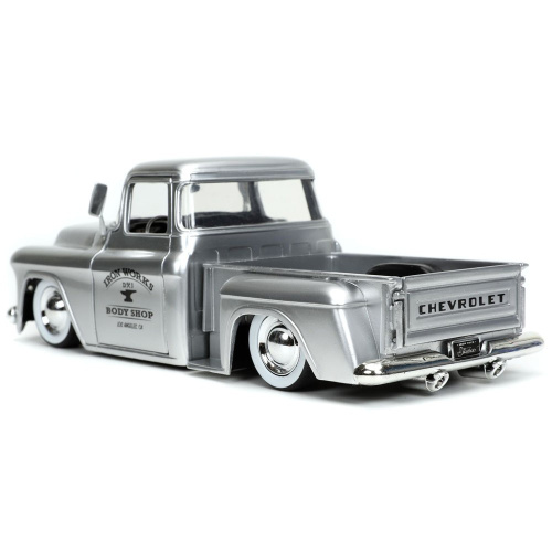 Машина (Пикап) Jada 1955 Chevy Stepside Pickup 1:24 с дополнительным комплектом колес фото 3