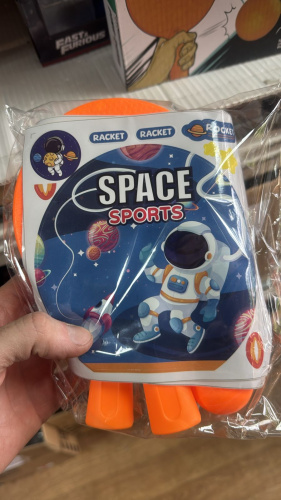 (Space) Игра теннис на веревке пинг понг. Фитнес-игрушка. Тренажер для настольного тенниса фото 2