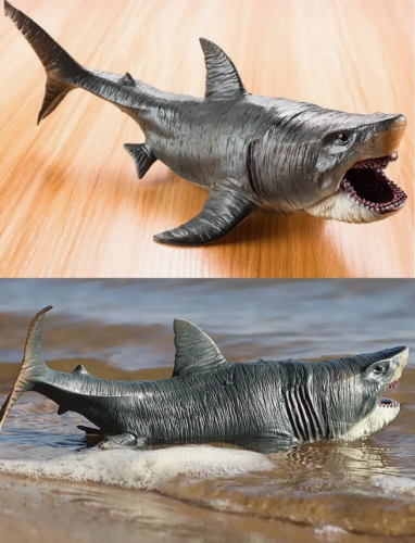 Мегалодон Акула морские обитатели большая акула 27 см фото 11