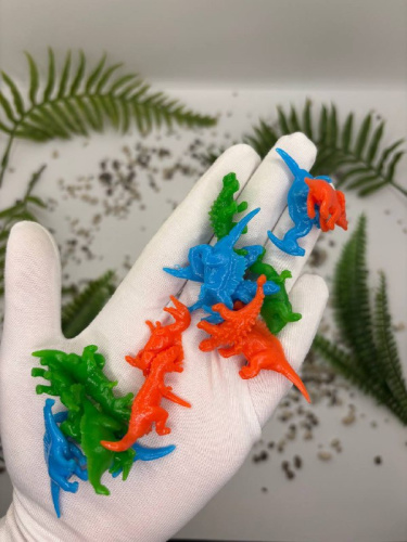 47893 Липкие динозавры сквиш Dino World 18 штук фото 3