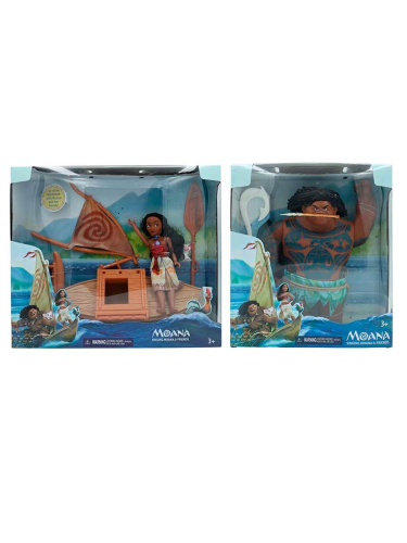 (Мауи+Моана) Игровой набор Мауи, Моана и лодка (Moana) со звуком и аксессуарами фото 2