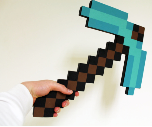 Алмазная кирка Майнкрафт 45см (Minecraft) фото 4