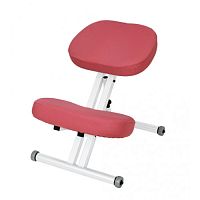 Smartstool  Металлический коленный стул KM01 White с чехлом розовый