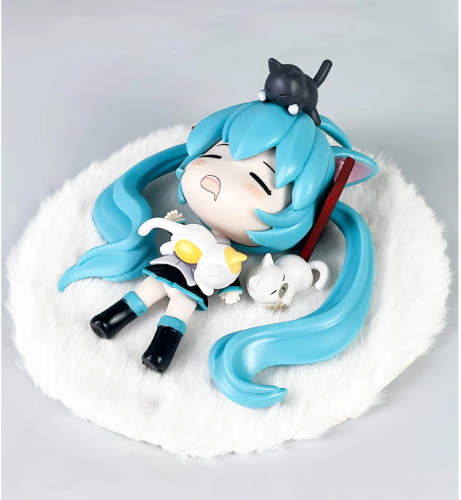 Фигурка аниме Мику Хацунэ спящая Miku Hatsune (11см) фото 4