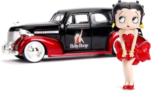 Машина Jada 1:24 Chevrolet Chevy Master Deluxe 1939 - Betty Boop (с фигуркой Бетти Буп) фото 6