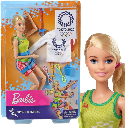 Кукла Barbie Олимпийская спортсменка GJL73-4 Спортивный альпинизм фото 9