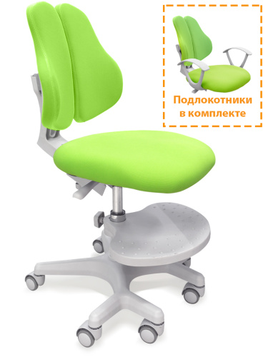 Детское кресло Mealux EVO Mio-2 (Y-408) (Цвет обивки:Зеленый, Цвет каркаса:Серый)
