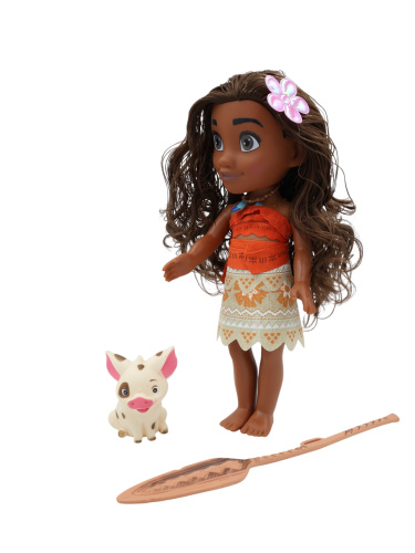 Музыкальная кукла моана с пуа и веслом (Moana) фото 7