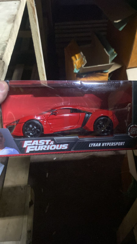 Машина Jada Fast and Furious 1:24 Lykan Hypersport (красный) фото 4