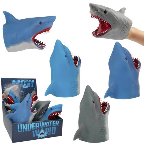 (серая) Игрушка на руку Акула / Игрушка перчатка (игрушка в ванную) Dino World