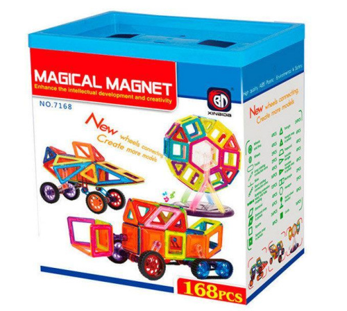 Магнитный конструктор "Magical Magnet" 168 деталей