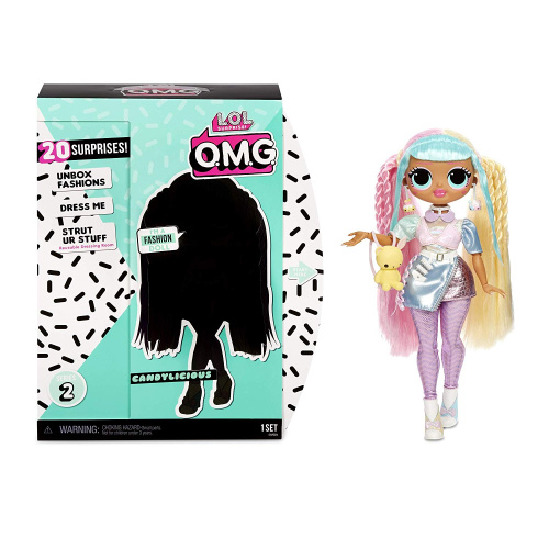 565109 MGA Entertainment L.O.L. Surprise - Кукла OMG Candylicious 2 волна Fashion Doll с 20 сюрпризами фото 3