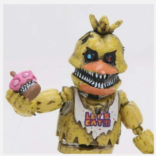Фигурка Кошмарная Чика ФНАФ разборный, с подсветкой  (Chica FNAF) фото 9