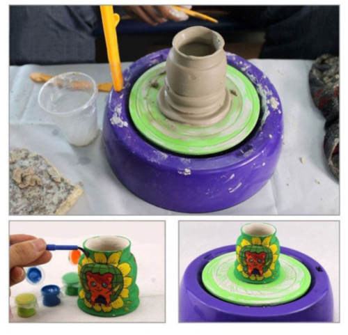 Детский гончарный круг Pottery Wheel гончарный набор фото 6